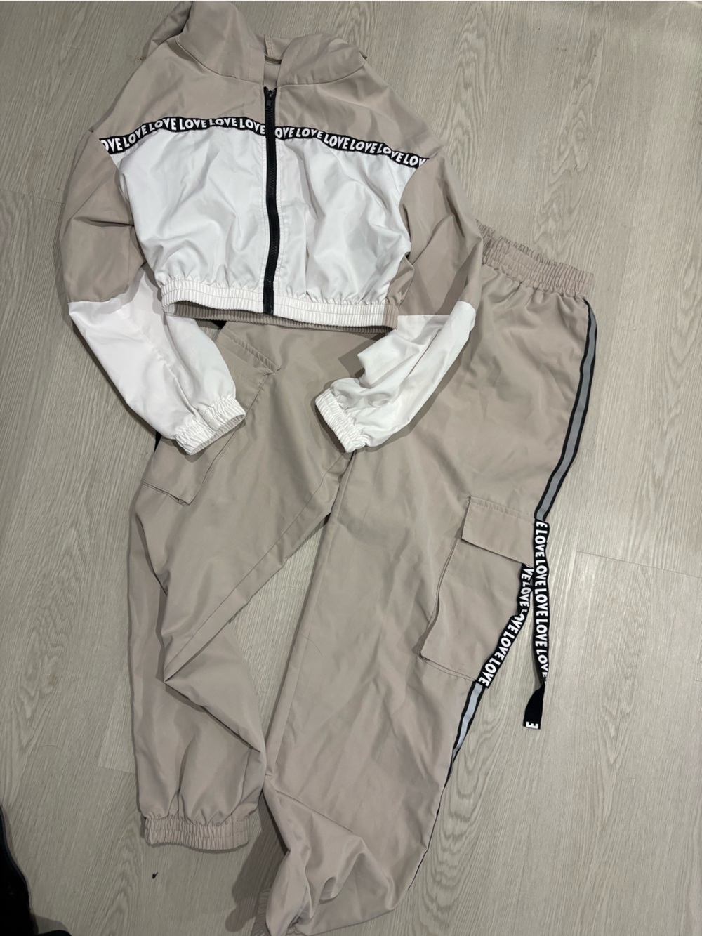 SHEIN track pants and sweater set